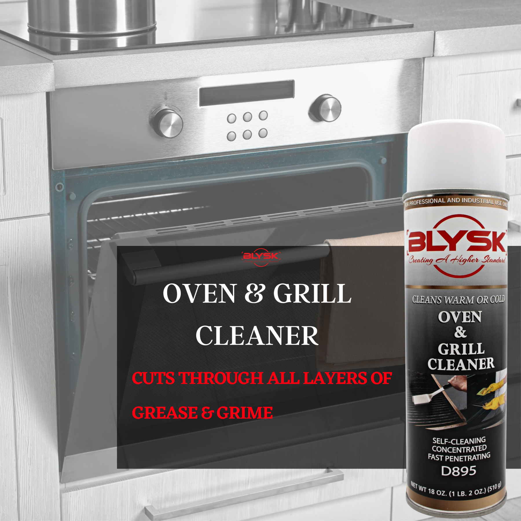 Blysk Oven & Grill Cleaner 18OZ - Maazzo
