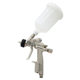 ANI HVLP R160 Professional Gravity Feed Air Mini Spray Gun Automotive, Stainless Steel Nozzle with Nylon Cup, Light Weight & Ergonomic Grip, Automotive Paint Sprayer for Cars 250 cc (0.8 mm Silver)