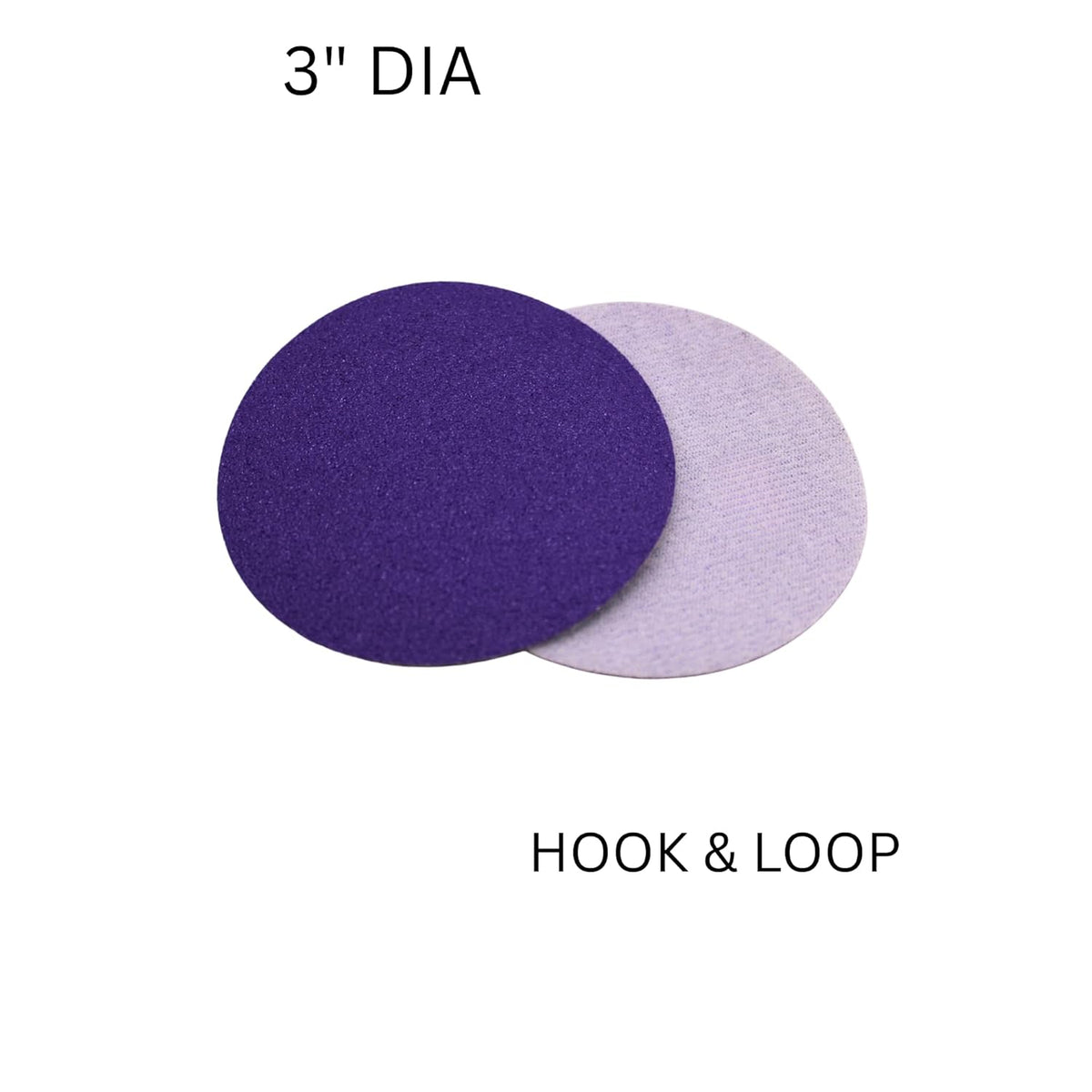 Premium Purple, Zirconia Sanding Discs – 3" or 6", 40–2000 Grit – Hook & Loop or PSA – High Performance, Long Life, Clog-Resistant, Fits DA & Orbital Sanders,50-Pack (3" Hook & Loop 180 Grit)