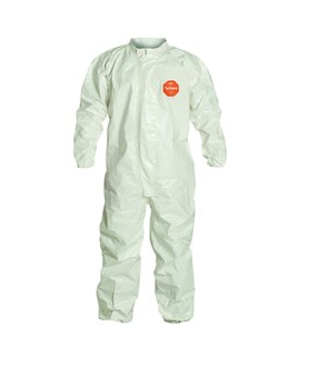 Dupont Chemical-Resistant Coveralls, White 2XL