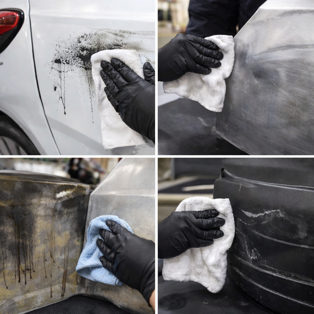 Wax & Grease Remover 1 Gallon Surface Prep Cleaner Removes Tar, Silicone, Vinyl Protectants, Oil, and Wax Pre-Cleaner for Sanding & Auto Body Repair