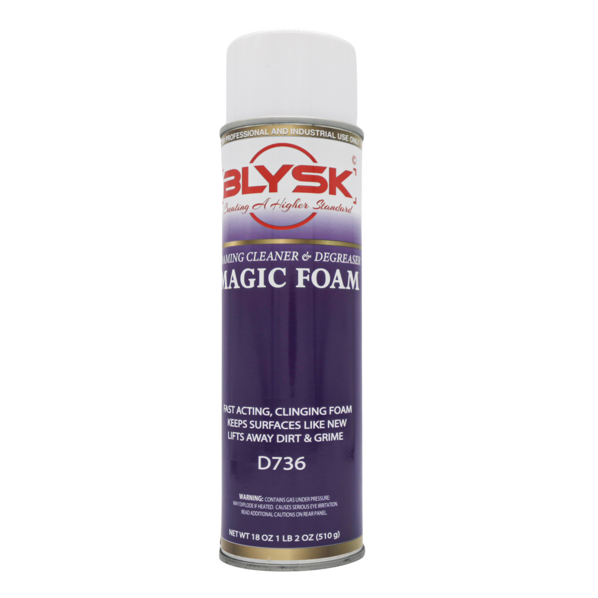 BLYSK Magic Foam Cleaner and Degreaser, 18oz - Fast Acting