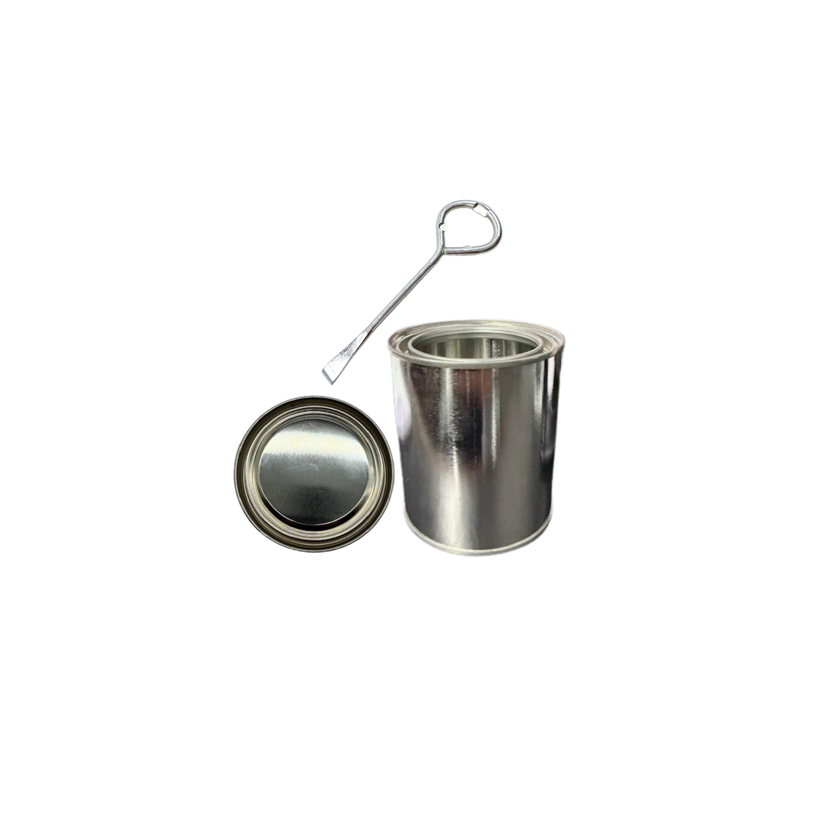 Empty Metal Paint Cans with Lids – 16 oz/Pint Size, Unlined, Airtight Seal, Can Opener Included