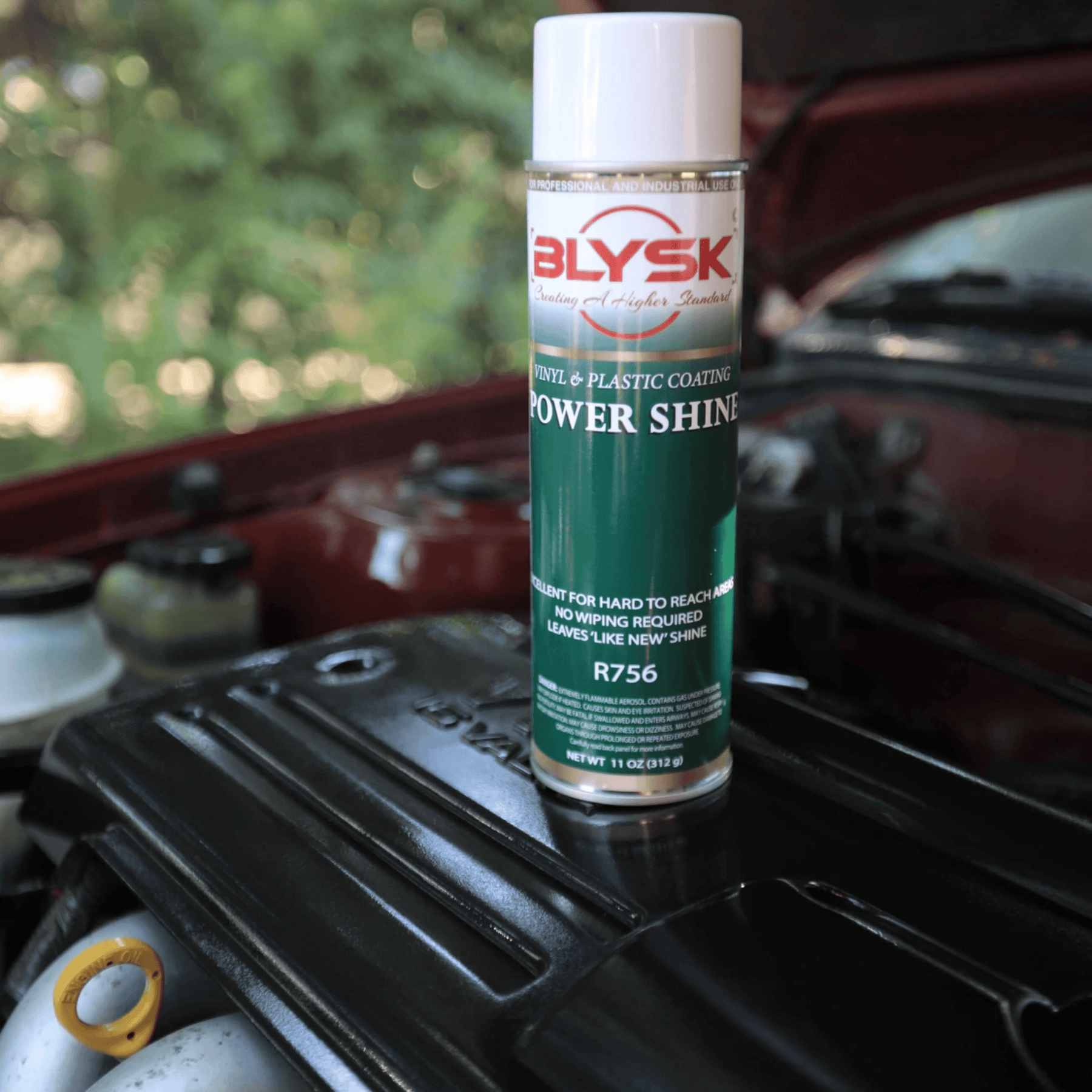 BLYSK Power Shine Vinyl & Plastic Coating, 11 oz - Water-Resistant - Maazzo