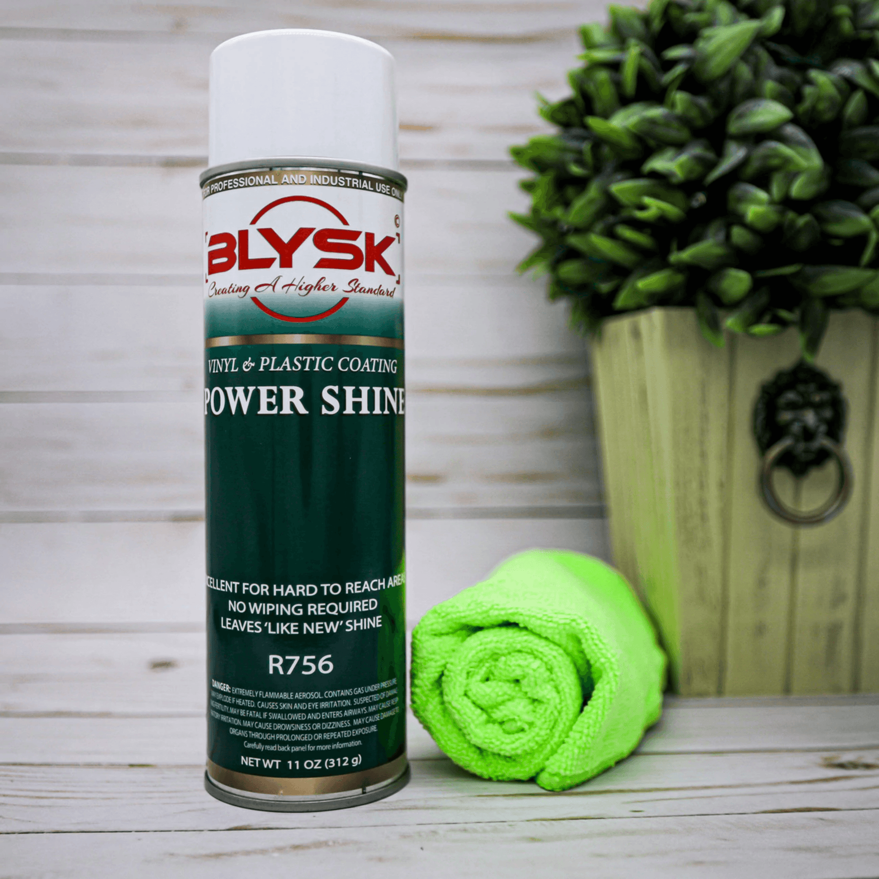 BLYSK Power Shine Vinyl & Plastic Coating, 11 oz - Water-Resistant - Maazzo