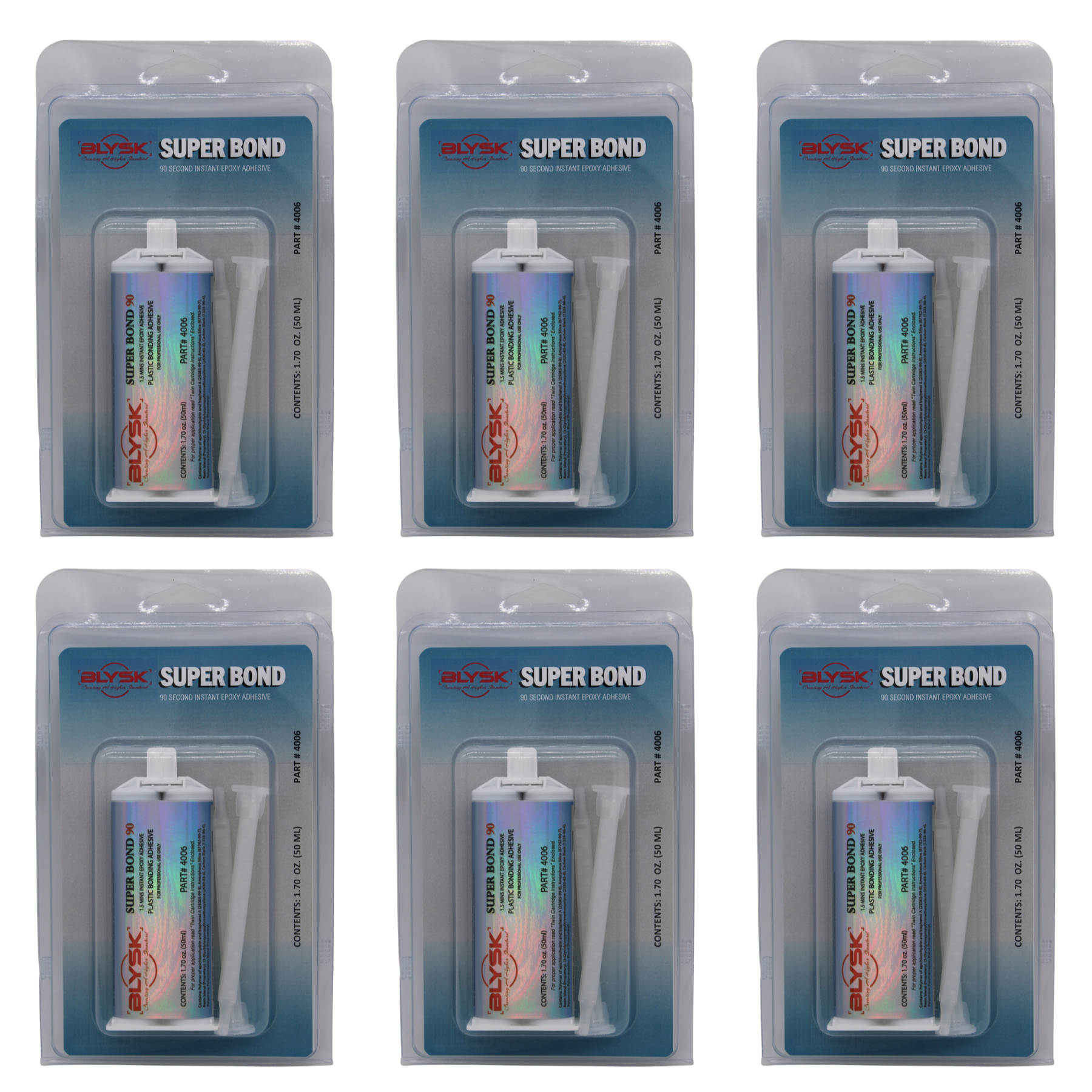 BLYSK Super Bond 90 Plastic Adhesive PR1.5 Two-Part Fast-Set Plastic Bonding Adhesive - Maazzo