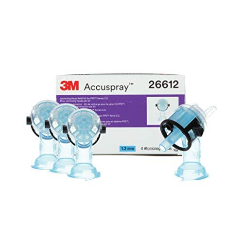 3M Accuspray Paint Spray Gun Nozzle Refills for PPS 2.0, 26612, 1.2 mm, Blue, use with PPS 2.0 Spray Gun System for Like-New Paint Spray Performance, 4 Pack - Maazzo