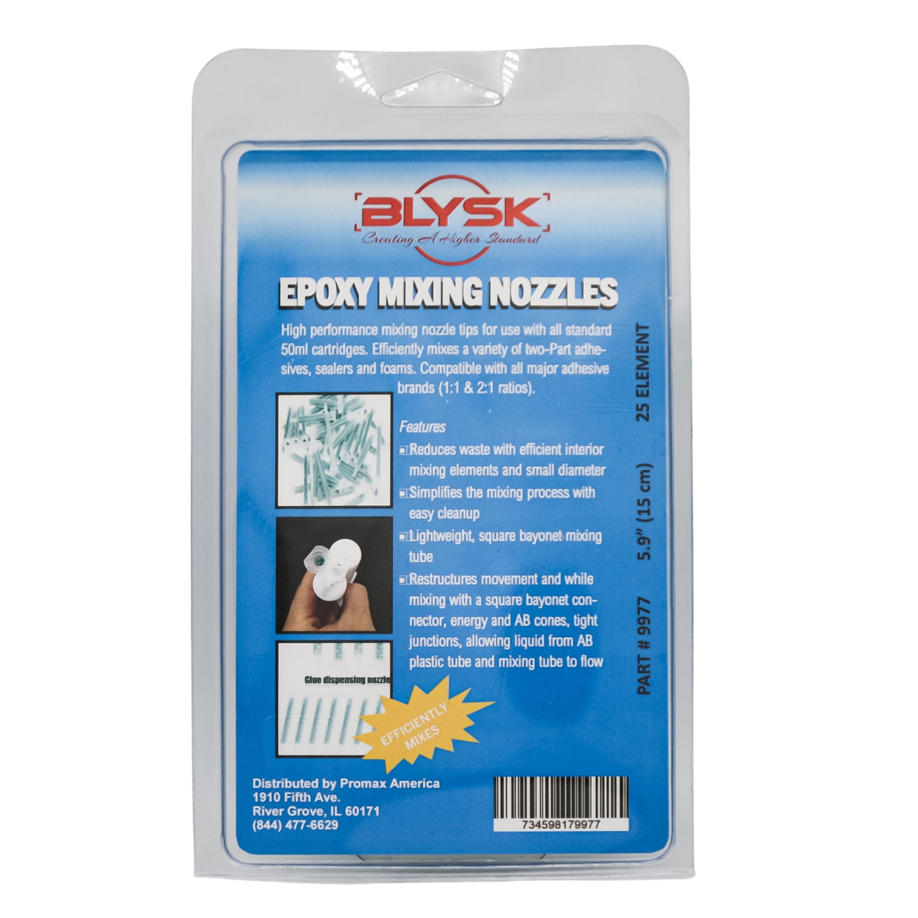 BLYSK Epoxy Mixing Nozzle Static Mixing Nozzle Adhesive Cartridges Tip Mixer Nozzles - Maazzo