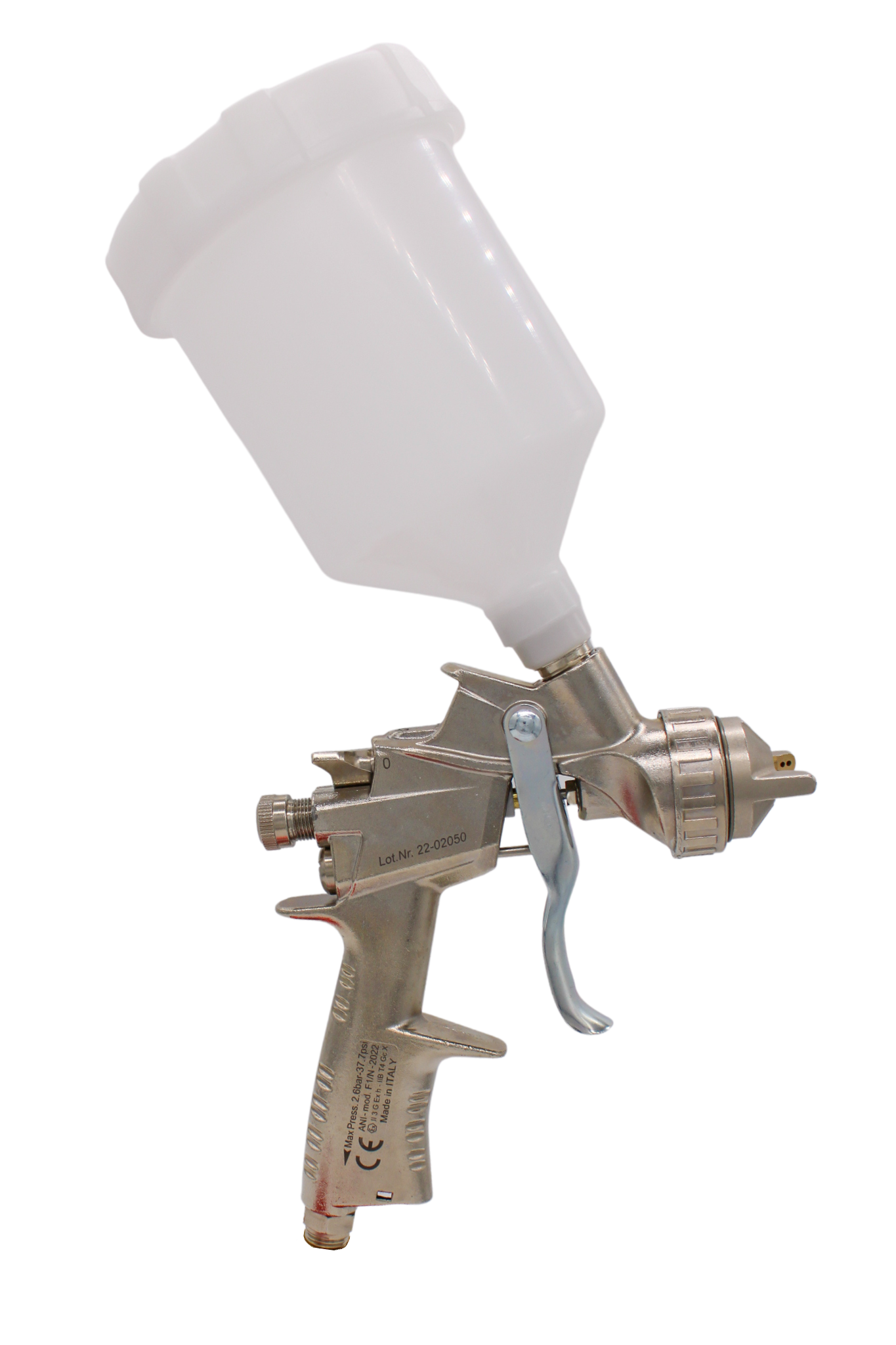 ANI F1/N-Super/S HVLP Spray Gun - Stainless Steel, Nozzle Light Weight - Maazzo