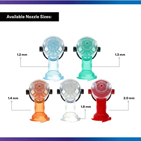 3M Accuspray Paint Spray Gun Nozzle Refills for PPS 2.0, 26612, 1.2 mm, Blue, use with PPS 2.0 Spray Gun System for Like-New Paint Spray Performance, 4 Pack - Maazzo