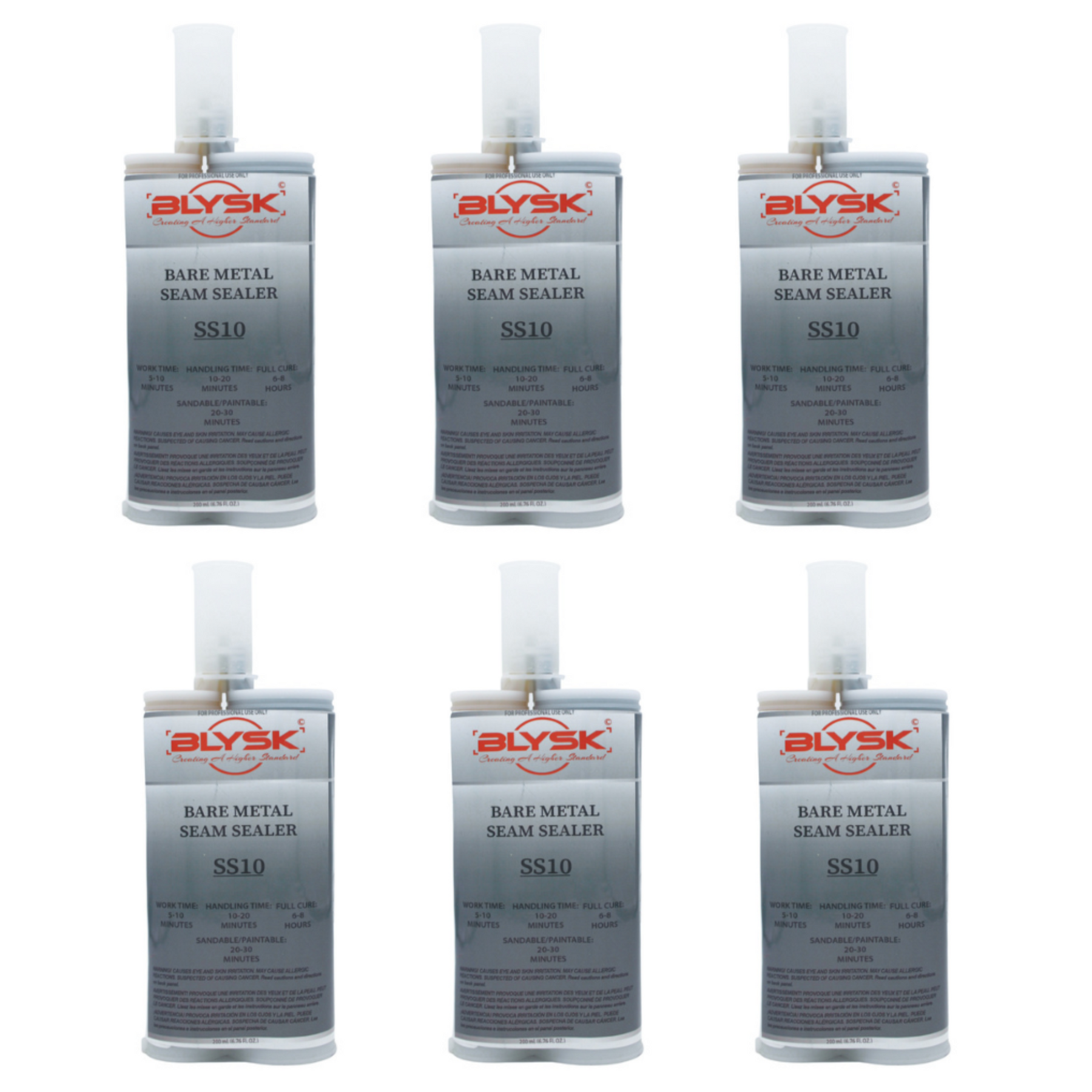 BLYSK Bare Metal Seam Sealer Gray SS10 - Two-Part, Semi-Flexible, Non-Sagging - Maazzo