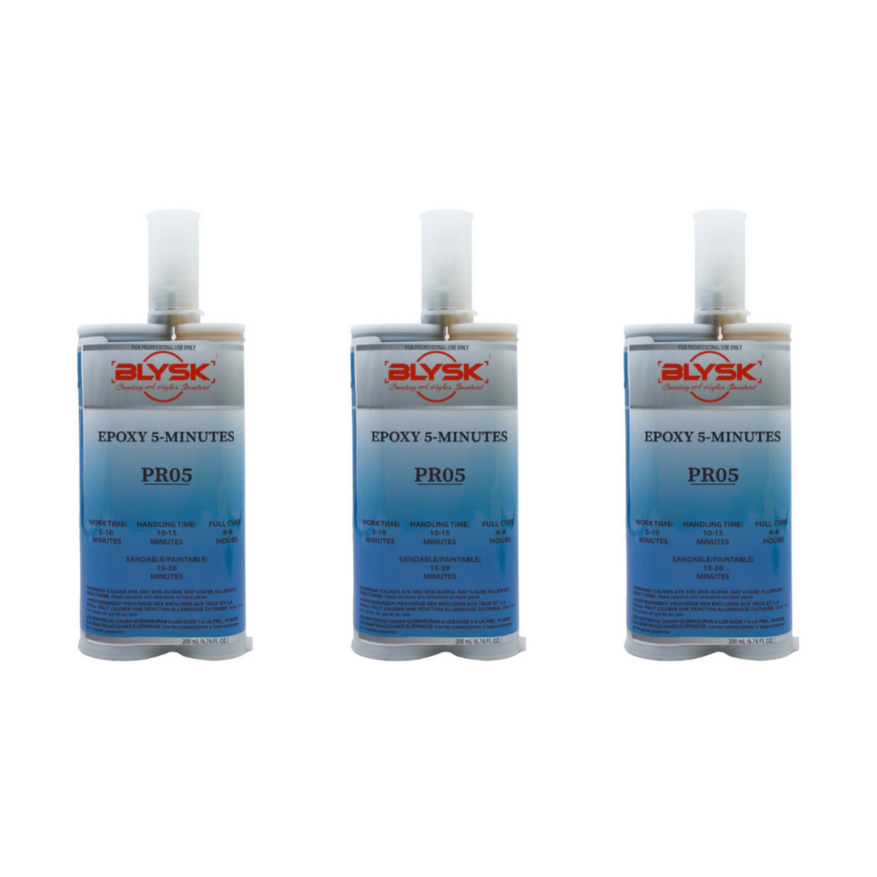 BLYSK Epoxy 5-Minutes PR05 - Two-Part High Strength Epoxy Plastic Repair - Maazzo