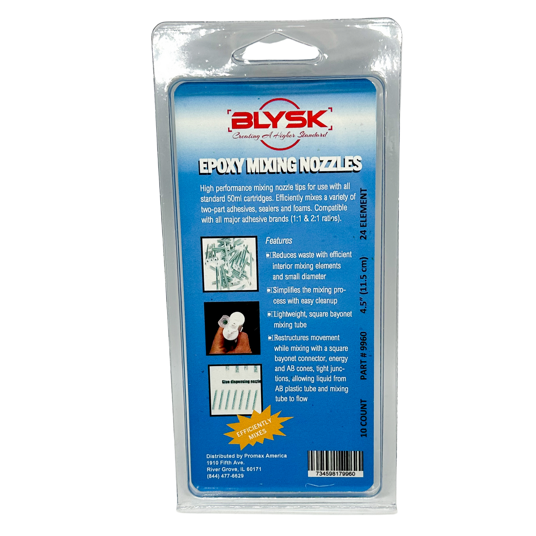 BLYSK Epoxy Mixing Nozzle Static Mixing Nozzle Adhesive Cartridges Tip Mixer Nozzles - Maazzo