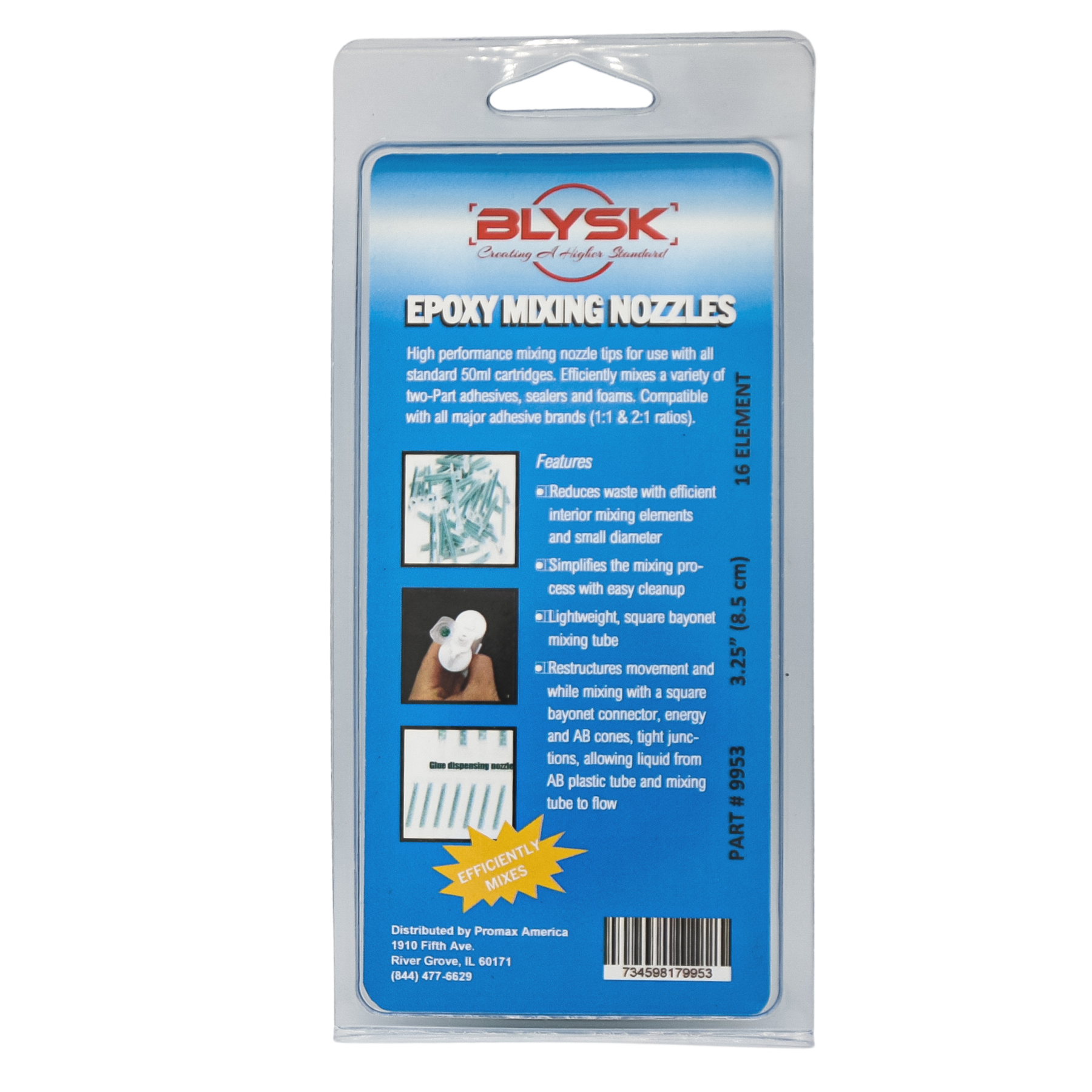 BLYSK Epoxy Mixing Nozzle Static Mixing Nozzle Adhesive Cartridges Tip Mixer Nozzles - Maazzo