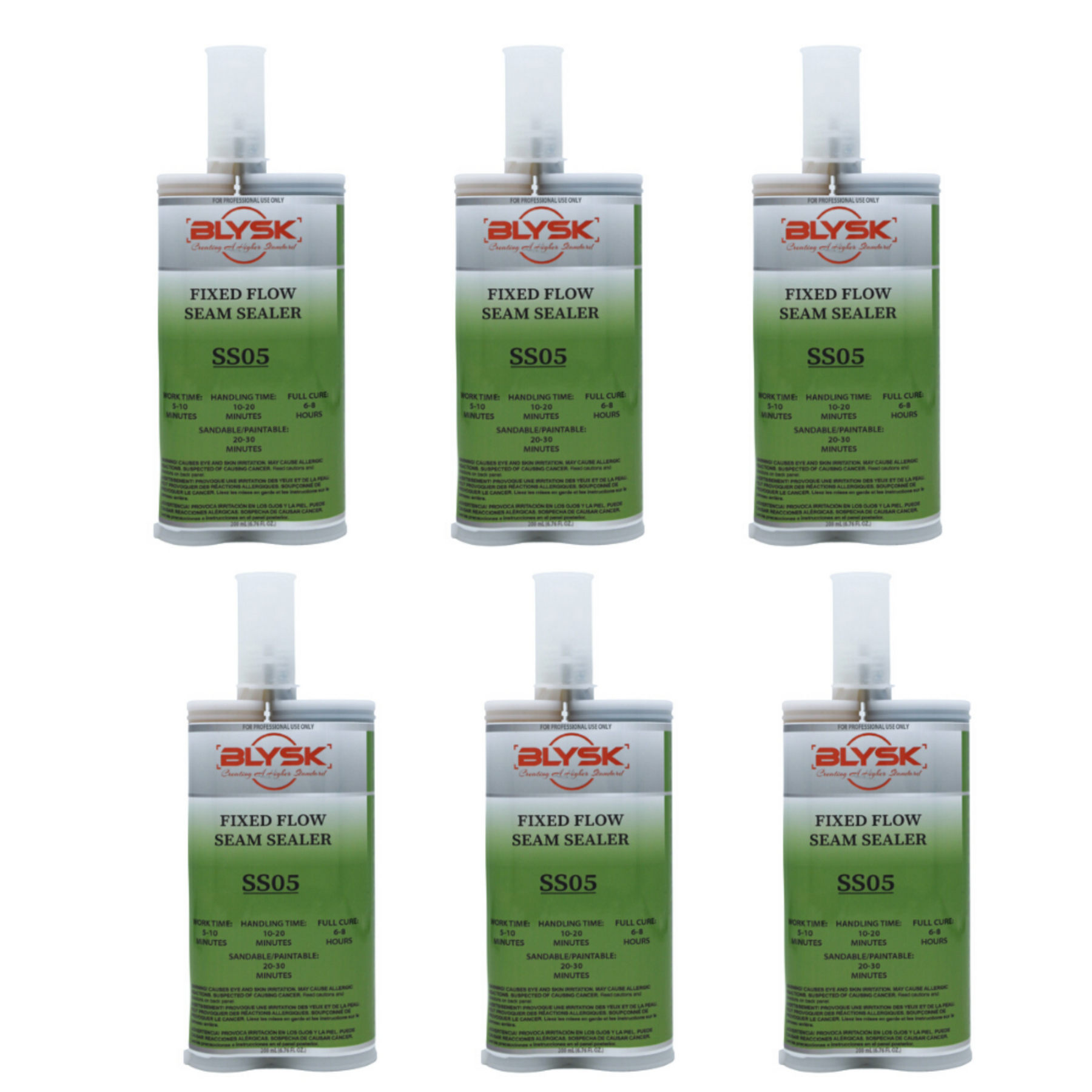 BLYSK Fixed Flow Seam Sealer Gray SS05, Semi-Flexible, Adhesion to Bare Metal - Maazzo