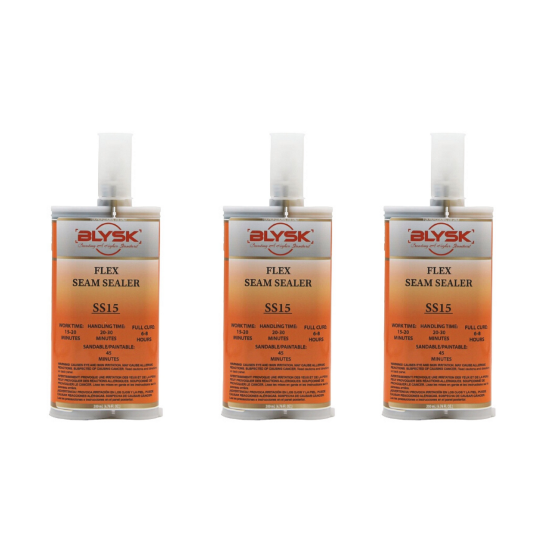 BLYSK Flex Seam Sealer Gray SS15, Two-Part, Non-Sagging, Flexible Adhesive & Sealant - Maazzo