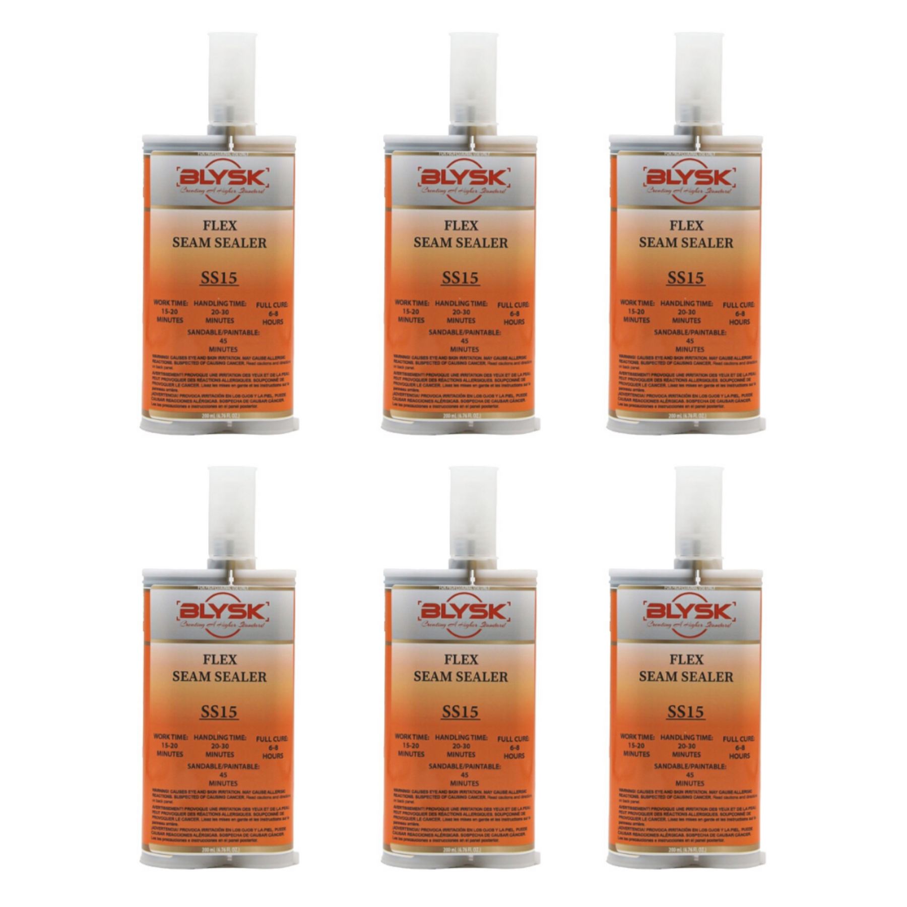 BLYSK Flex Seam Sealer Gray SS15, Two-Part, Non-Sagging, Flexible Adhesive & Sealant - Maazzo