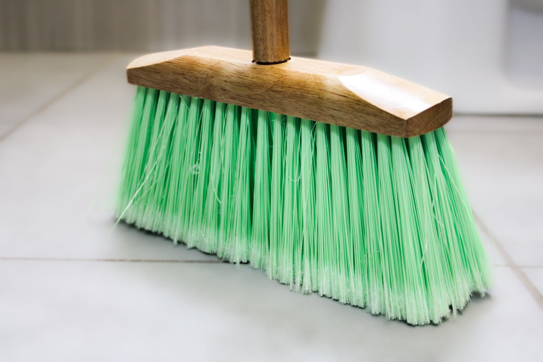BLYSK Indoor/Outdoor Heavy Duty Wooden Broom Brush, Sweeper, Head Replacement Soft bristles, Great use for Home, Kitchen, Room, Office, Patio, Deck Floor - Maazzo