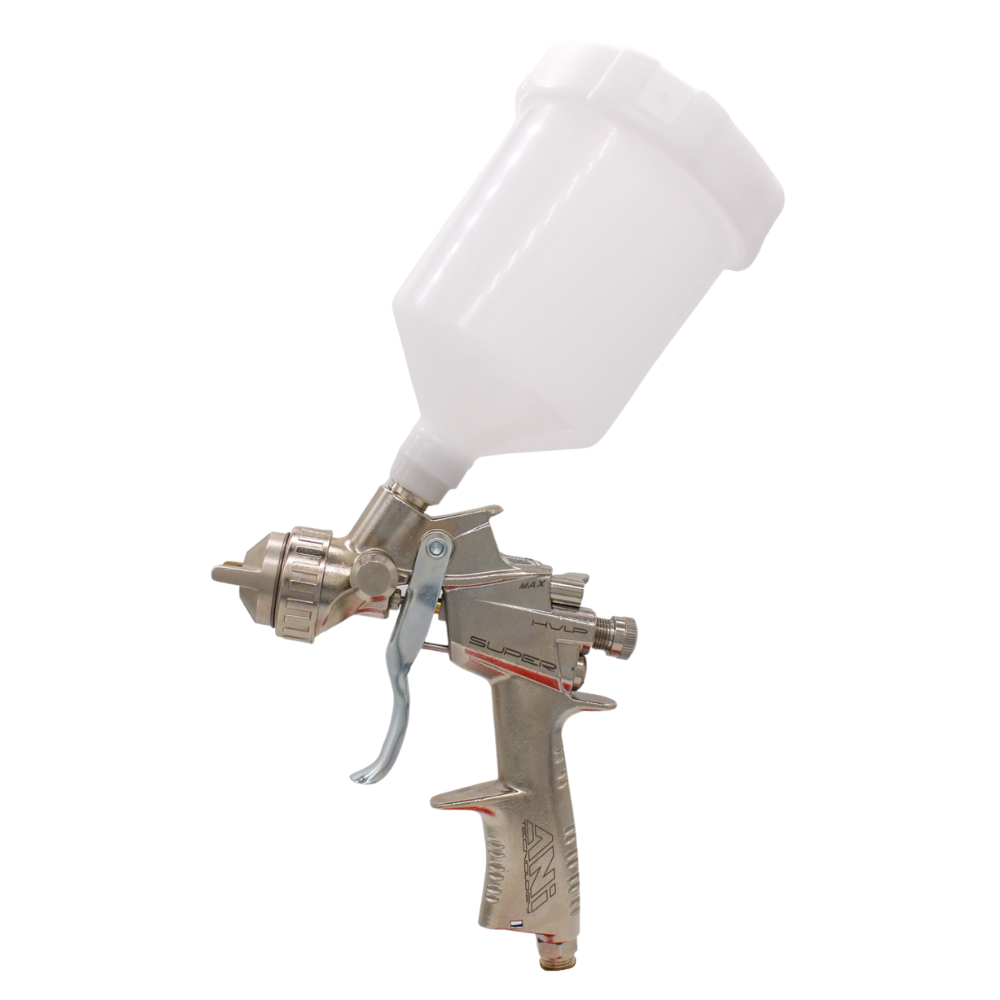 ANI F1/N-Super/S HVLP Spray Gun - Stainless Steel, Nozzle Light Weight - Maazzo