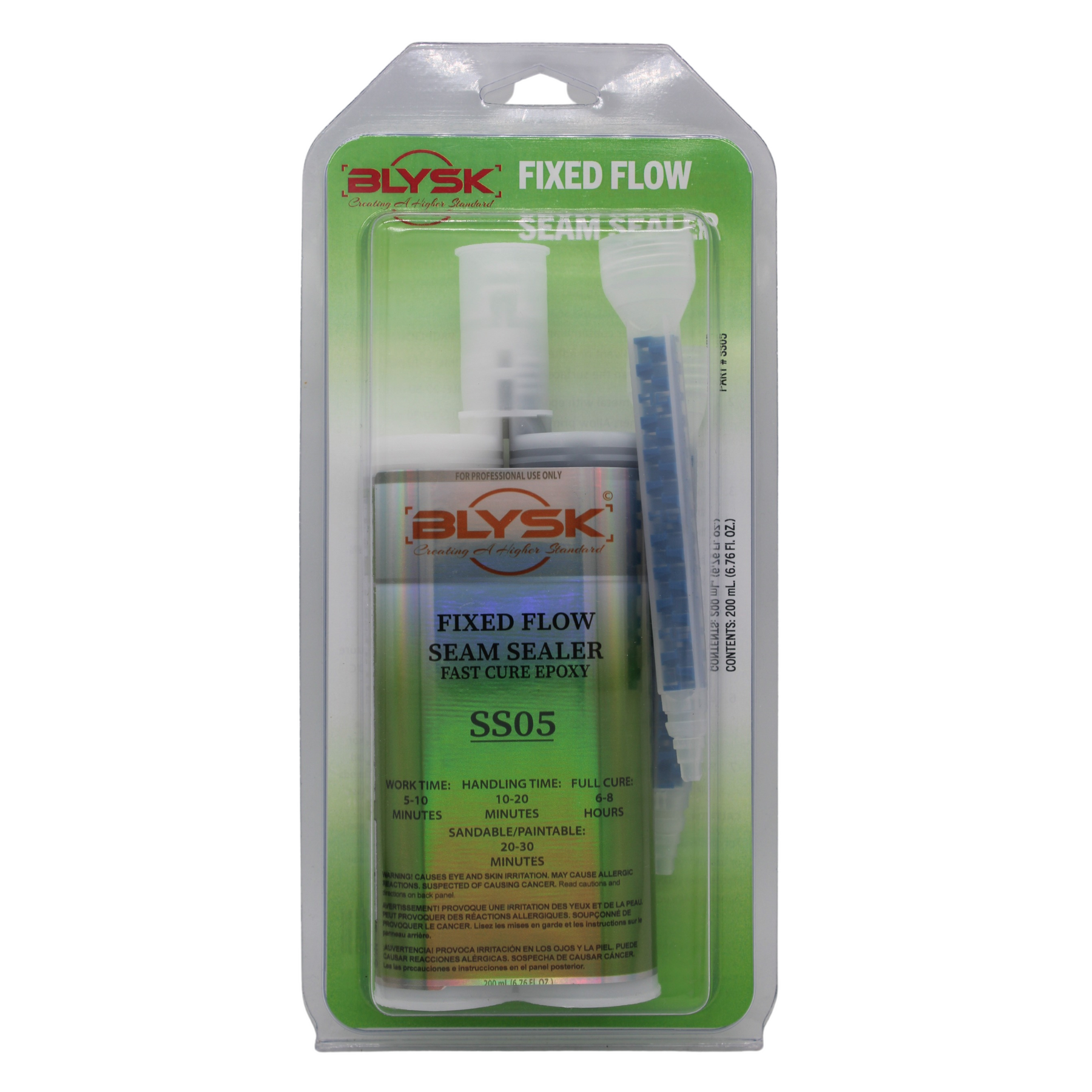 BLYSK Fixed Flow Seam Sealer Gray SS05, Semi-Flexible, Adhesion to Bare Metal - Maazzo