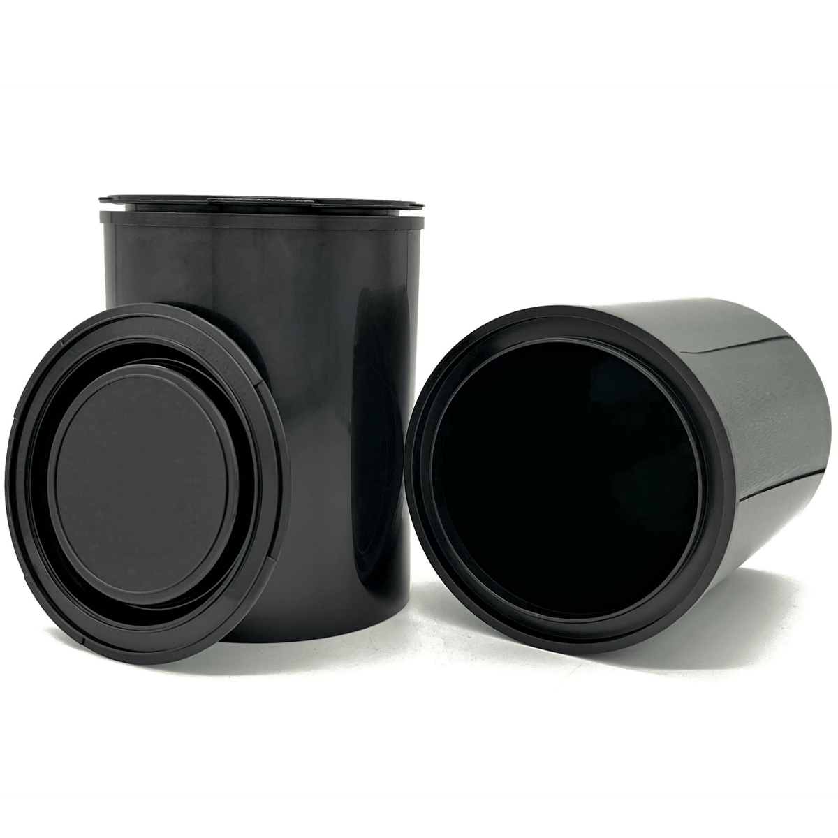 BLYSK Black Quart Size Plastic Paint Cans with lids, Paint, Arts and Crafts, no Rusting, Multipurpose Storage and Organization - Maazzo