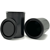 BLYSK Black Quart Size Plastic Paint Cans with lids, Paint, Arts and Crafts, no Rusting, Multipurpose Storage and Organization - Maazzo
