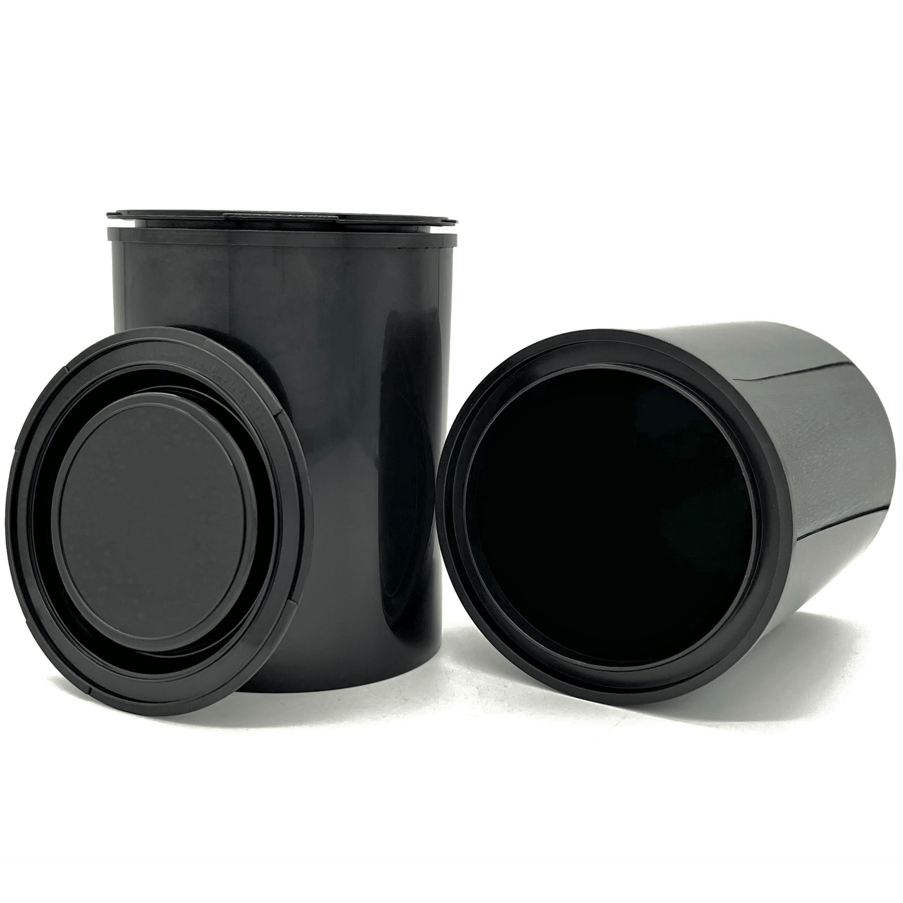 BLYSK Black Quart Size Plastic Paint Cans with lids, Paint, Arts and Crafts, no Rusting, Multipurpose Storage and Organization - Maazzo