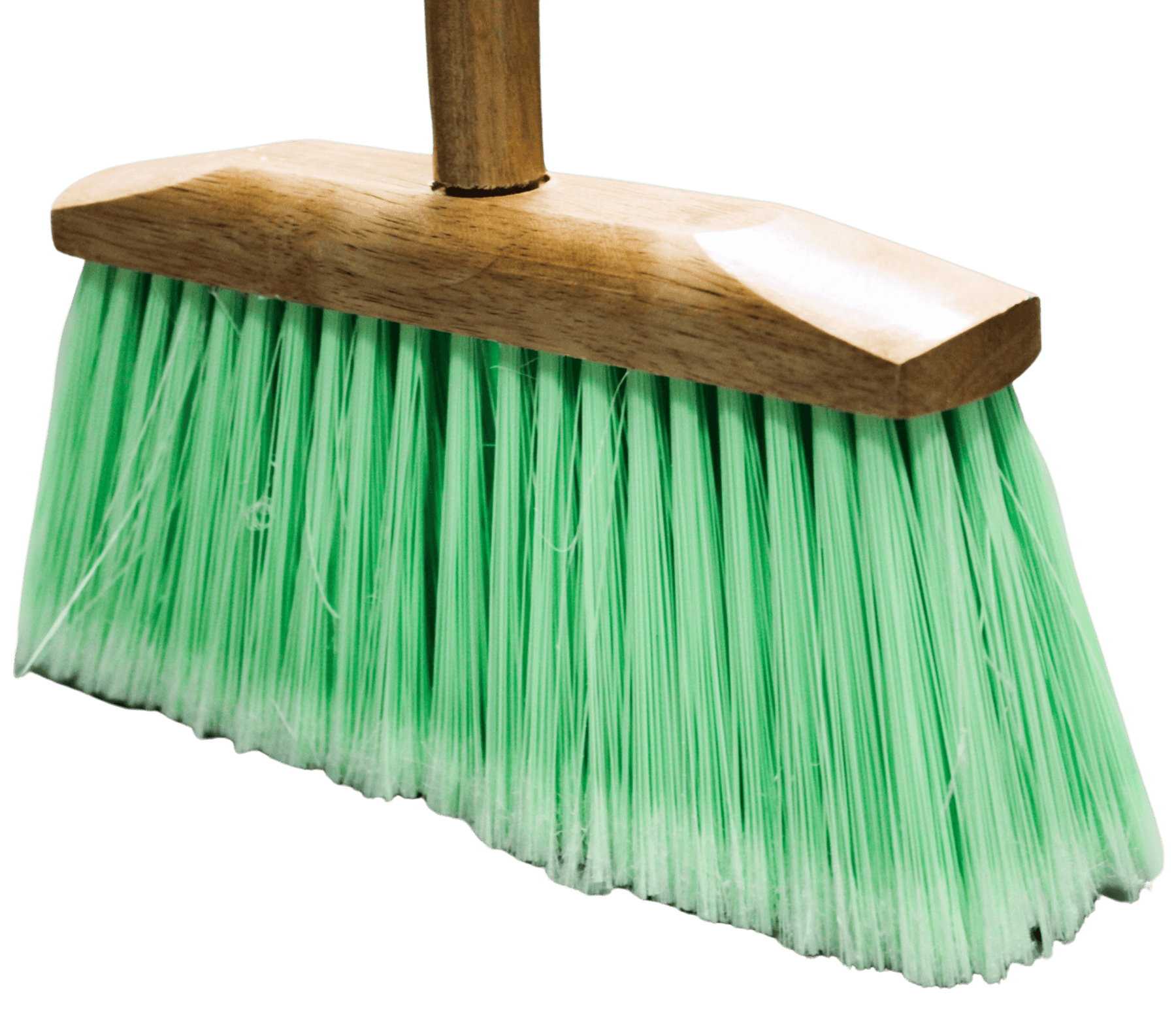 BLYSK Indoor/Outdoor Heavy Duty Wooden Broom Brush, Sweeper, Head Replacement Soft bristles, Great use for Home, Kitchen, Room, Office, Patio, Deck Floor - Maazzo