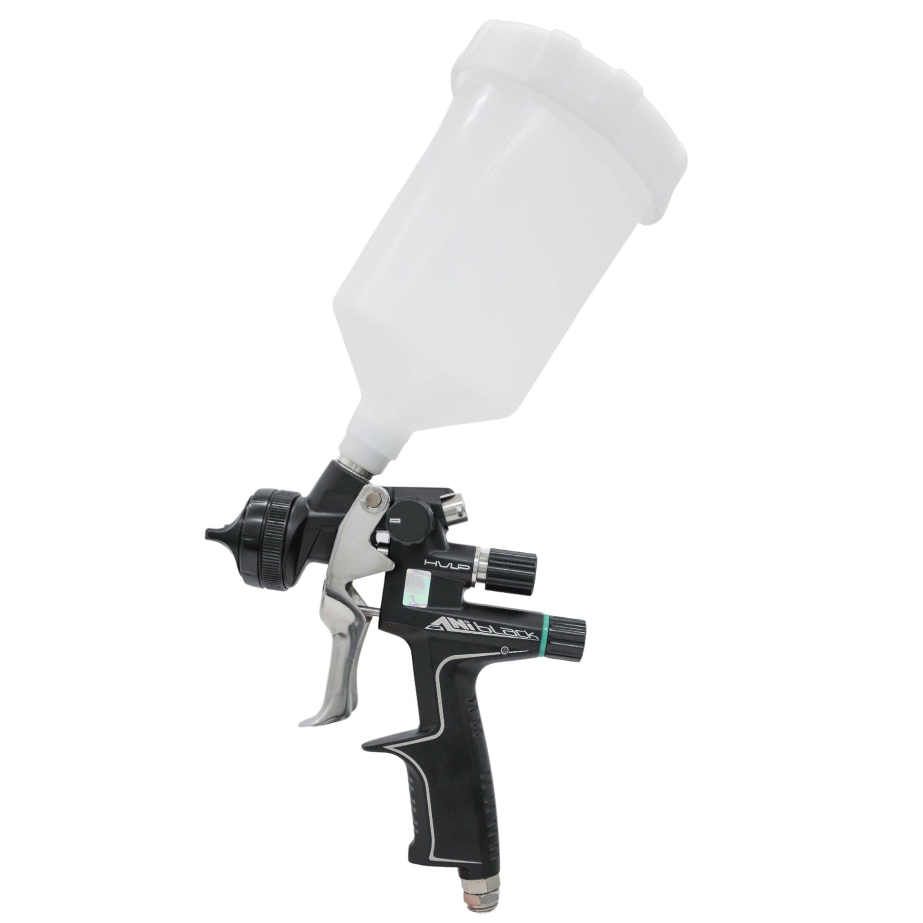 ANI Black/S 20 oz. Gravity Feed HVLP Automotive Air Spray Gun - Maazzo