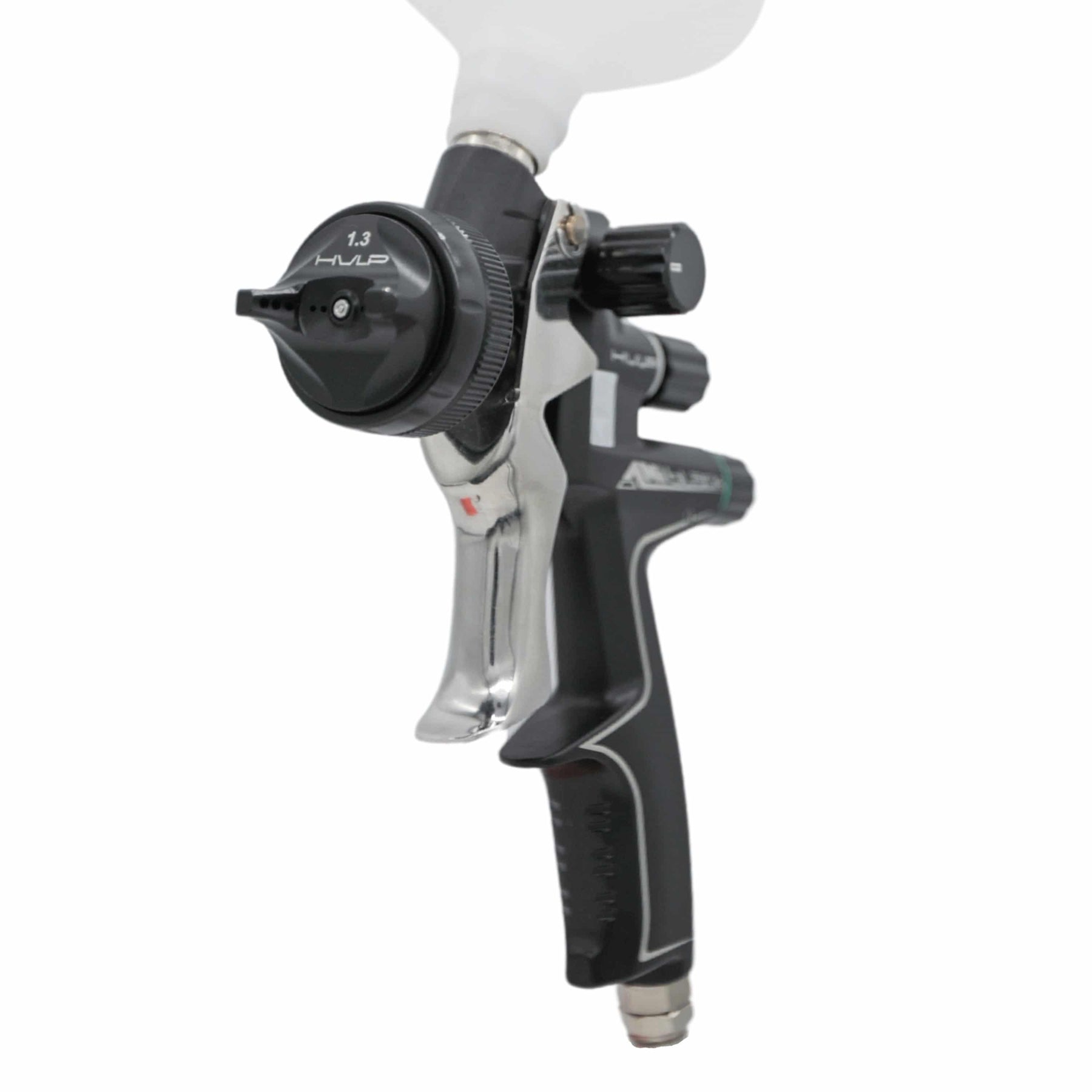 ANI Black/S 20 oz. Gravity Feed HVLP Automotive Air Spray Gun - Maazzo
