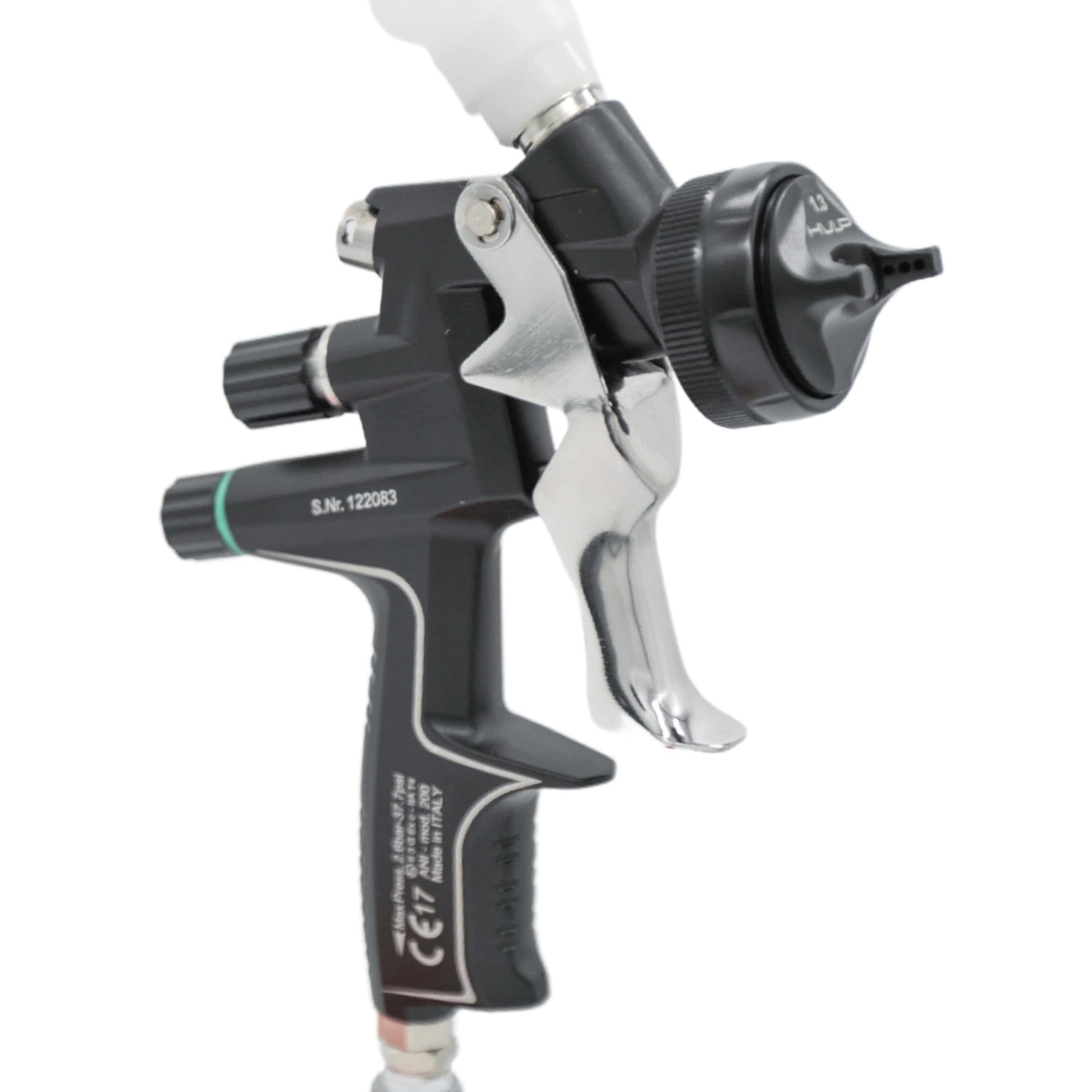 ANI Black/S 20 oz. Gravity Feed HVLP Automotive Air Spray Gun - Maazzo