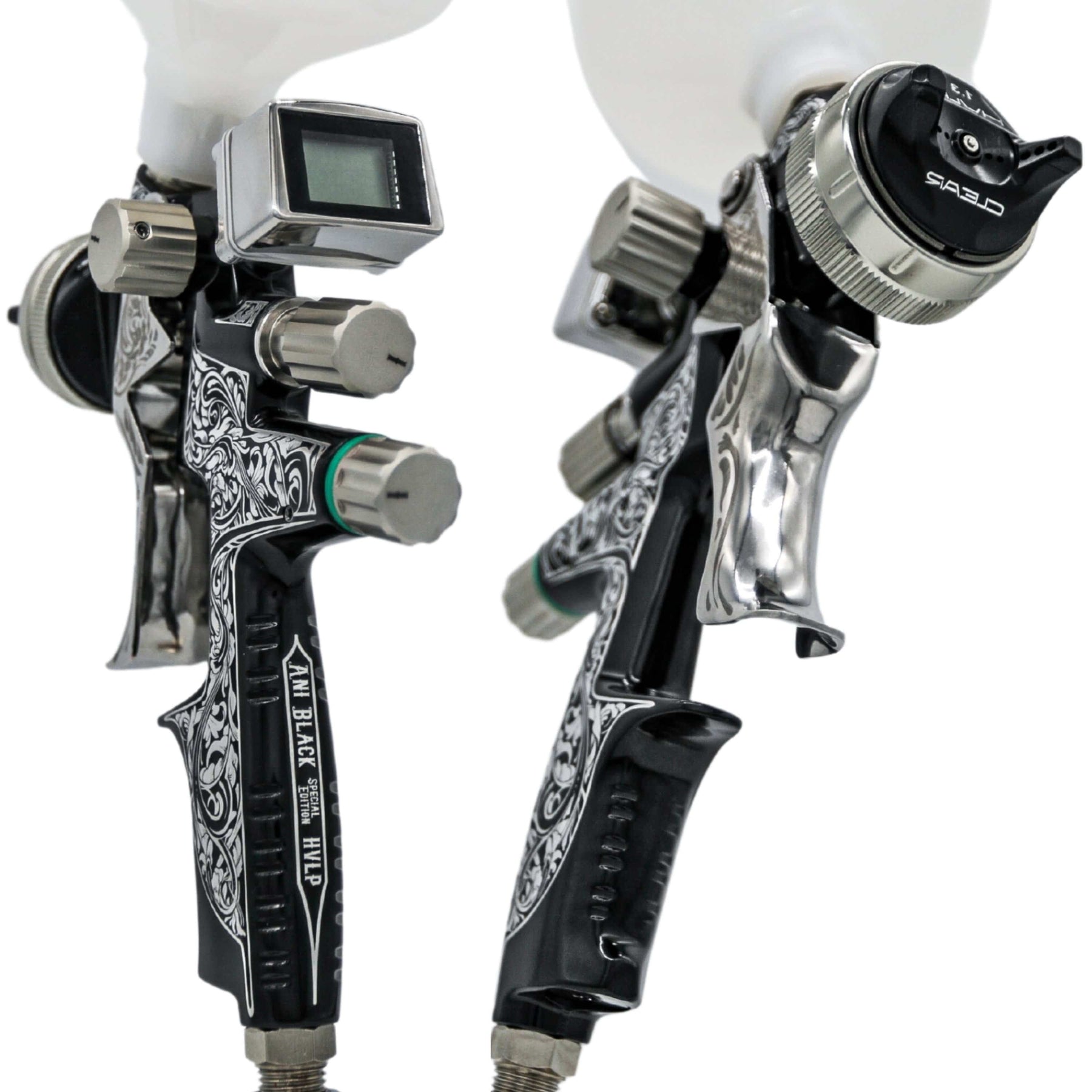 Ani Black/S Limited-Edition Series HVLP Kit Automotive Spray Gun 1.3mm - Maazzo