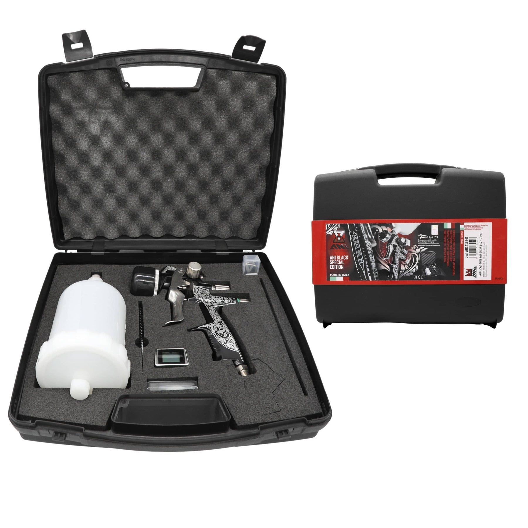 Ani Black/S Limited-Edition Series HVLP Kit Automotive Spray Gun 1.3mm - Maazzo