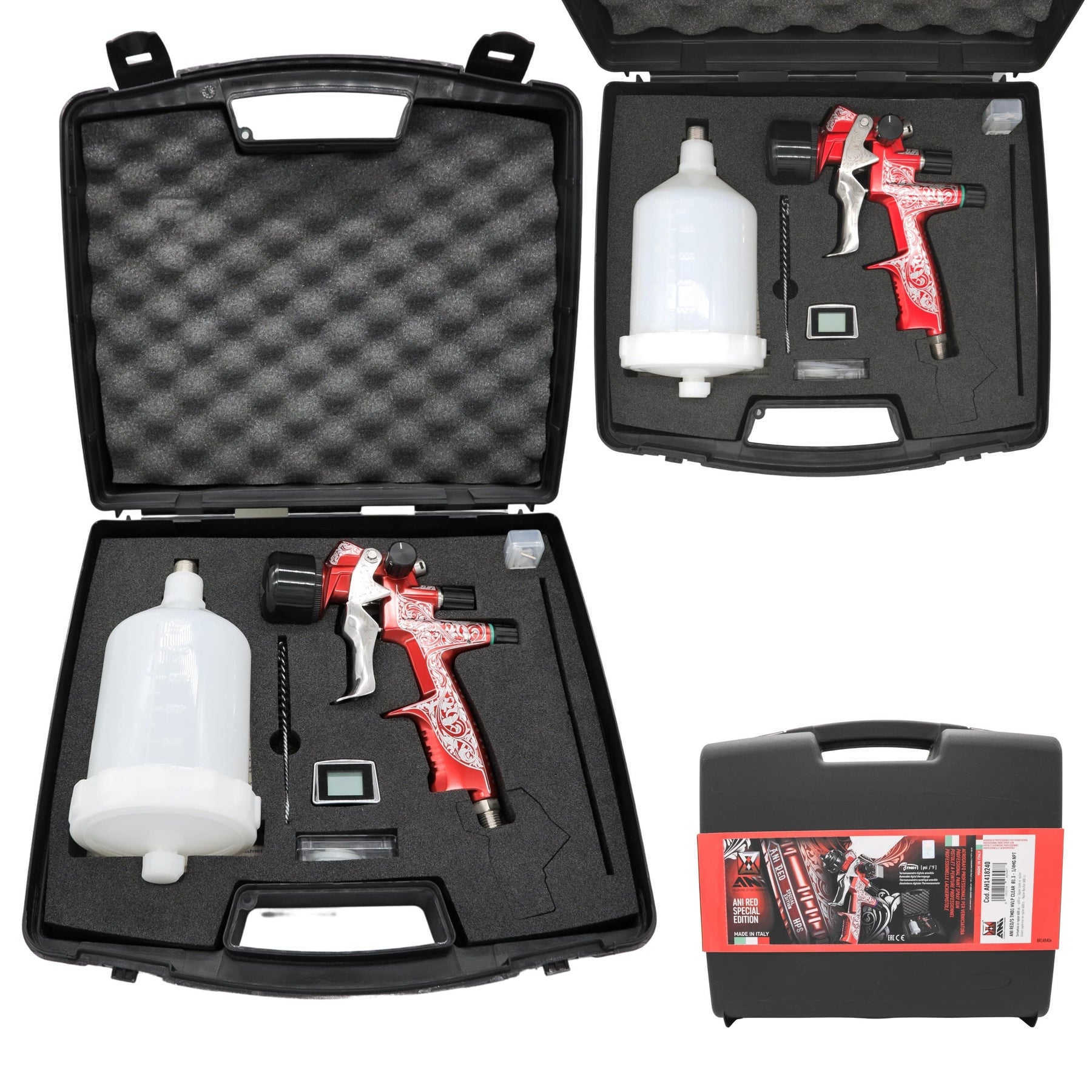 Ani Red/S Limited-Edition Series HVLP Kit Automotive Spray Gun 1.2mm