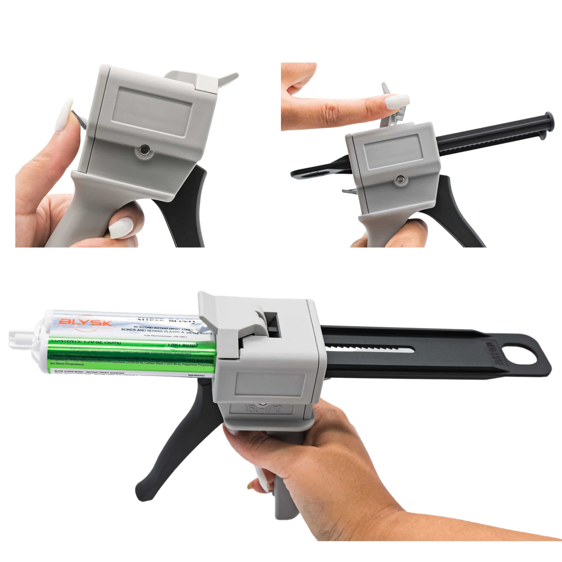 BLYSK Dual Cartridge Caulk Dispensing Gun 50ml - Maazzo