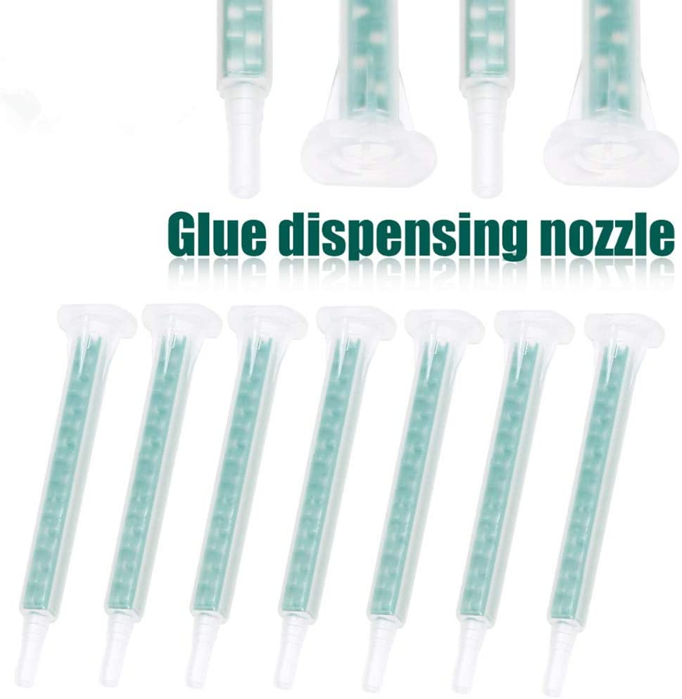 BLYSK 20 Piece Long Epoxy Mixing Nozzle Tip for Adhesive Gun Applicator - Maazzo