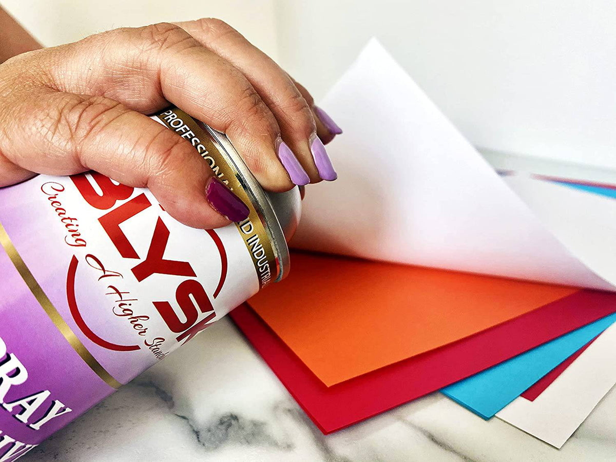 BLYSK Spray Adhesive 13oz - Permanent or Temporary Bonding, Waterproof - Maazzo