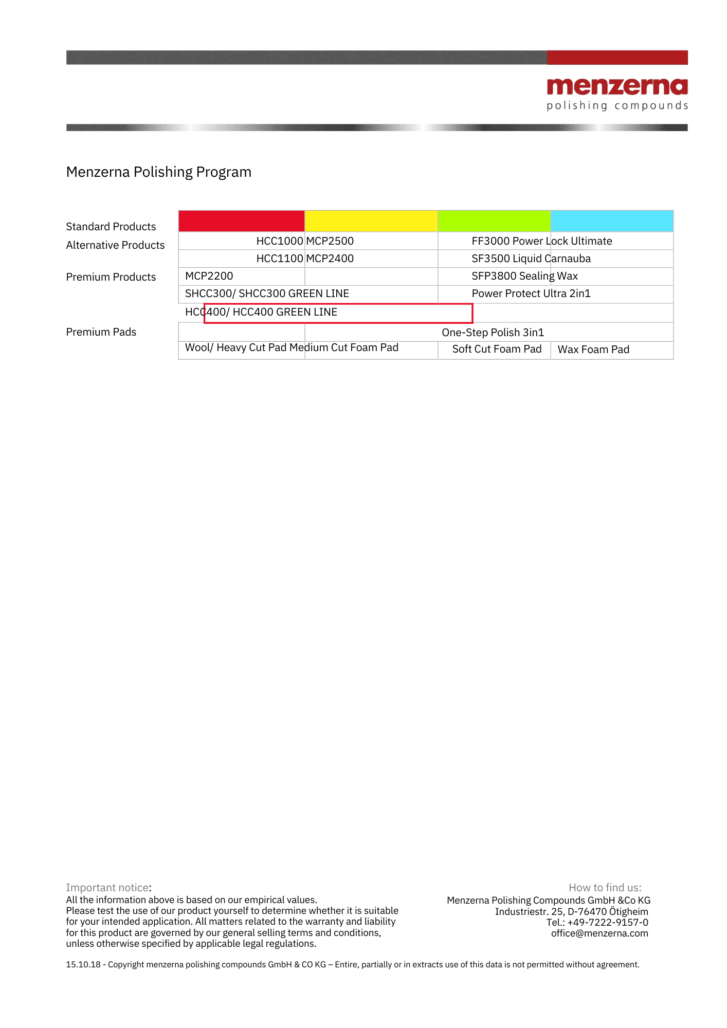 Heavy Cut Compound 400 Green Line - Environmentally Friendly Polishing Compounds - Maazzo