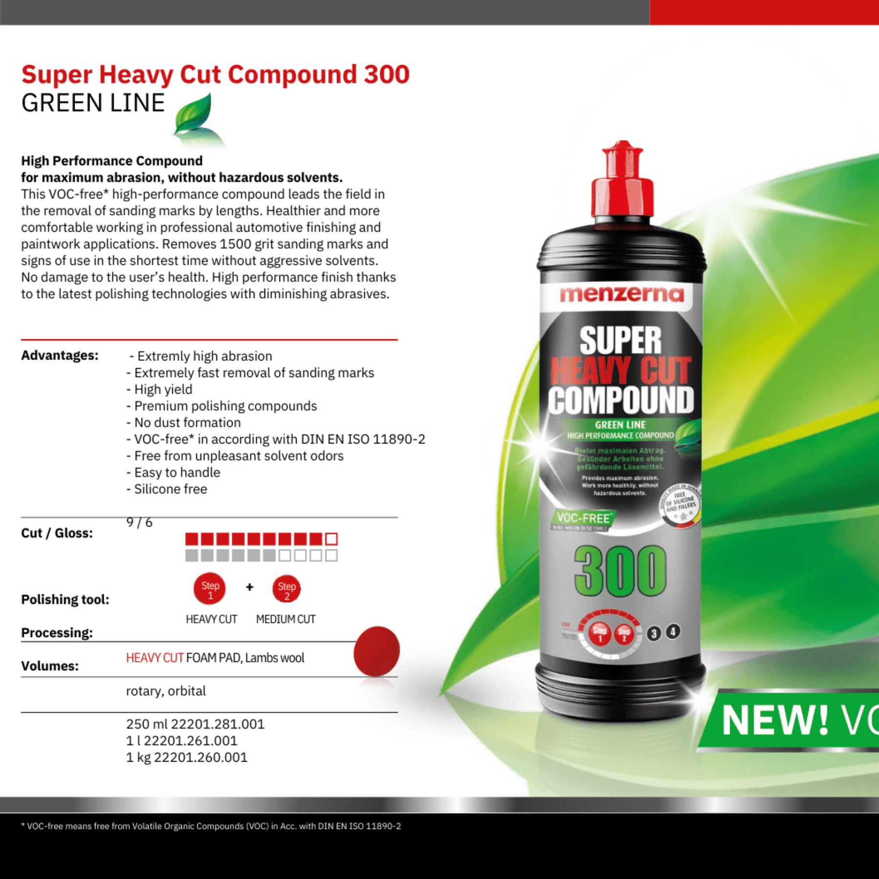 Heavy Cut Compound 400 Green Line - Environmentally Friendly Polishing Compounds - Maazzo
