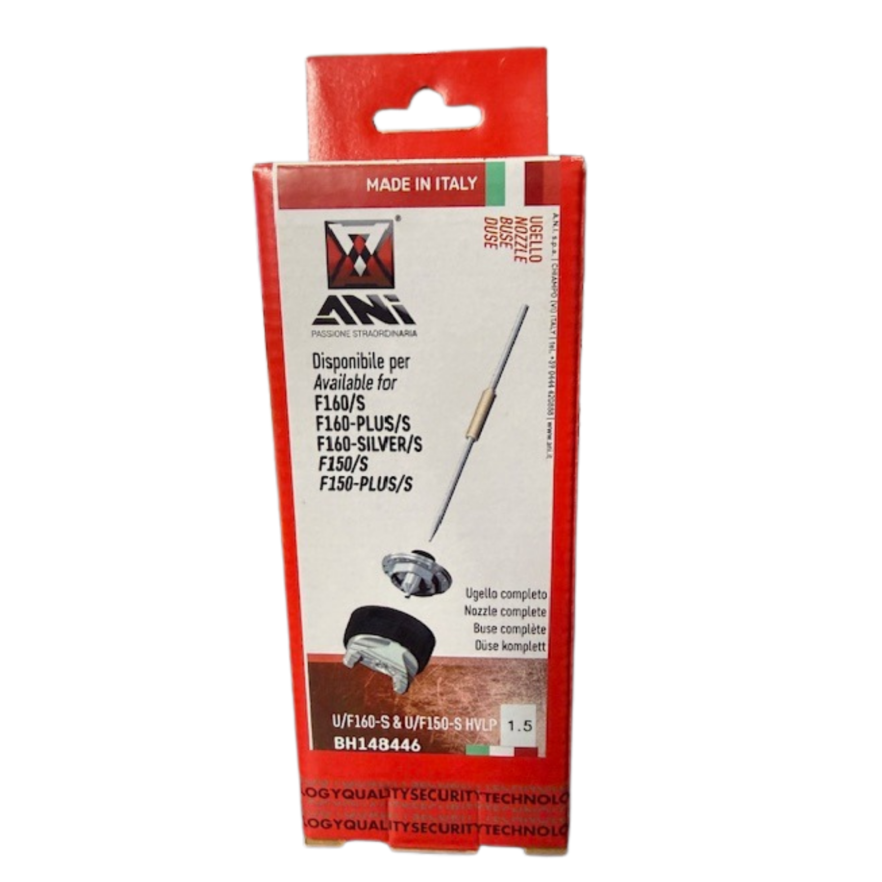 ANI F160/Plus/S 600cc HVLP Professional Paint Spray Gun or Nozzle Kit – Multiple  Sizes to Choose from (1.3mm to 2.0mm) Ideal for Auto Body, Woodworking, Industrial Applications