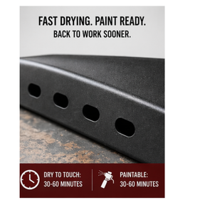 Ultra Fine Black Texture Coat U270 – Paintable Chip Guard Spray for Automotive Bumpers, Rocker Panels & Trim – Fast-Drying, Durable Protective Finish 16 oz