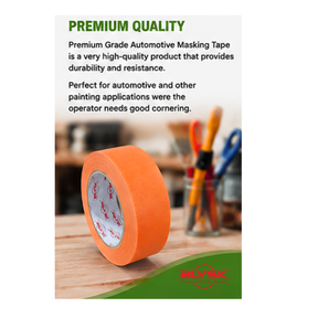 Premium Masking Tape for Automotive & General Painting, Temperature Resistant 50°F–200°F