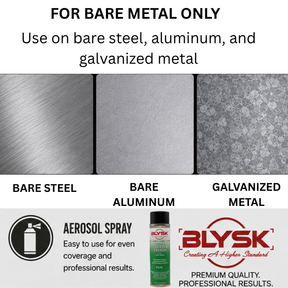 BLYSK P370 Self Etch Primer Spray, 14 oz – Fast Drying Self-Etching Primer for Bare Steel, Aluminum & Galvanized Metal, Corrosion Resistant Automotive Primer