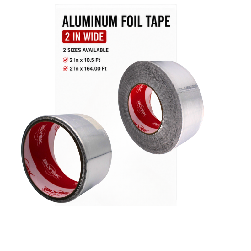 BLYSK Aluminum Auto Body Repair Tape – Aluminum Foil Tape for Auto Body Repair, HVAC Duct Sealing, Insulation & General Repairs
