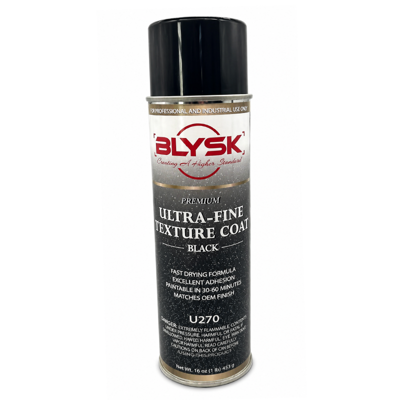 Ultra Fine Black Texture Coat U270 – Paintable Chip Guard Spray for Automotive Bumpers, Rocker Panels & Trim – Fast-Drying, Durable Protective Finish 16 oz