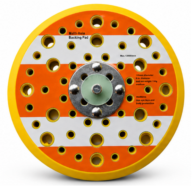 BLYSK 6" Hook & Loop Multi-Hole Backing Pad 5/16"-24 Thread 12000 RPM