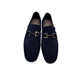 SALVATORE FERRAGAMO Grandioso Double Gancio Bit Loafer size 11 Navy