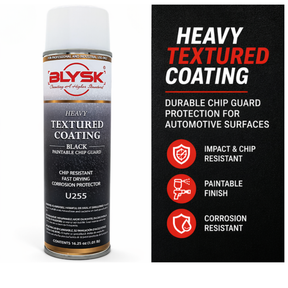 Blysk Heavy Textured Coating U255, Black Paintable Chip Guard 16 oz