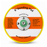 BLYSK 6" Hook & Loop Backing Pad 5/16"-24 Thread 12000 RPM