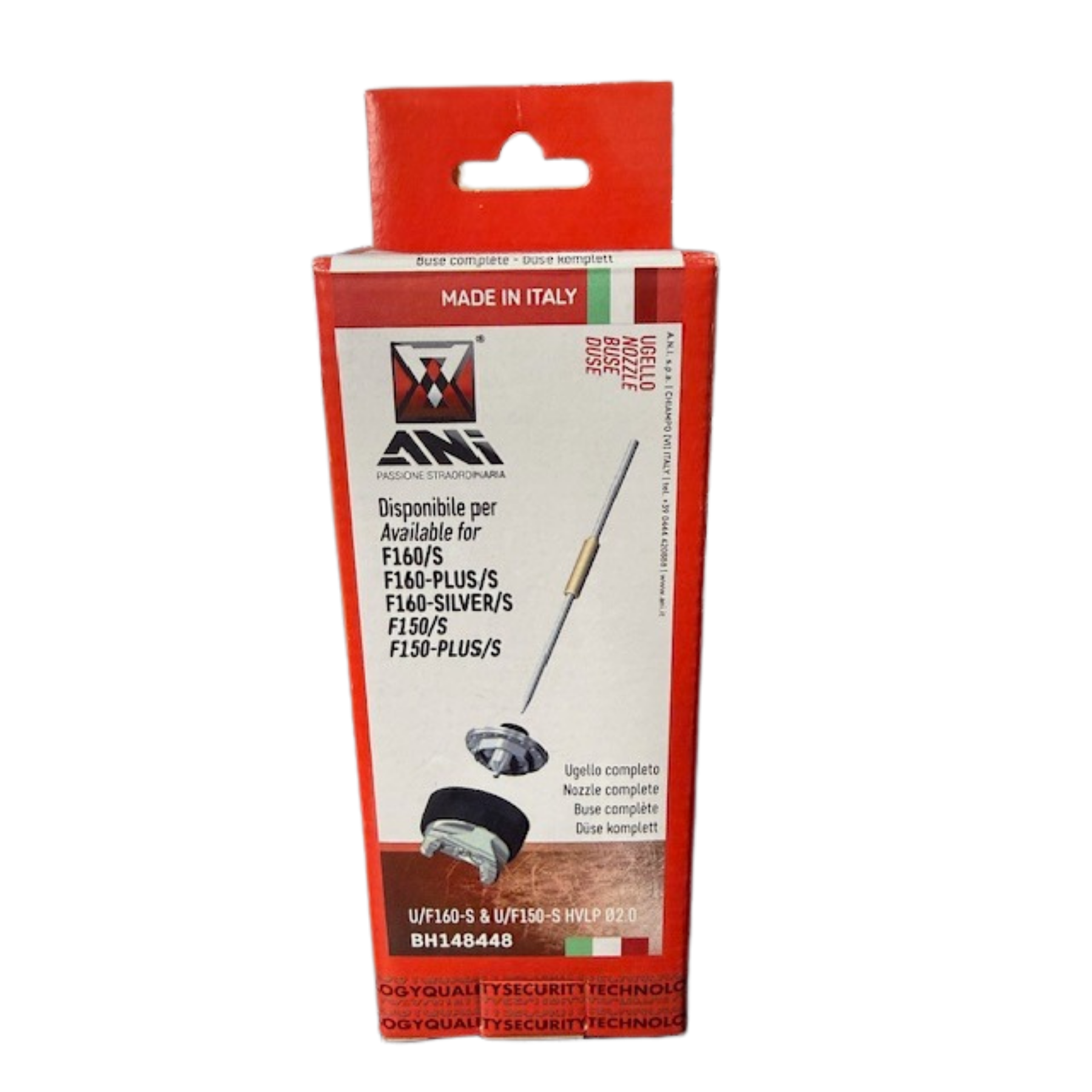 ANI F160/Plus/S 600cc HVLP Professional Paint Spray Gun or Nozzle Kit – Multiple  Sizes to Choose from (1.3mm to 2.0mm) Ideal for Auto Body, Woodworking, Industrial Applications